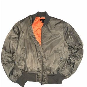 Army green bomber jacket!